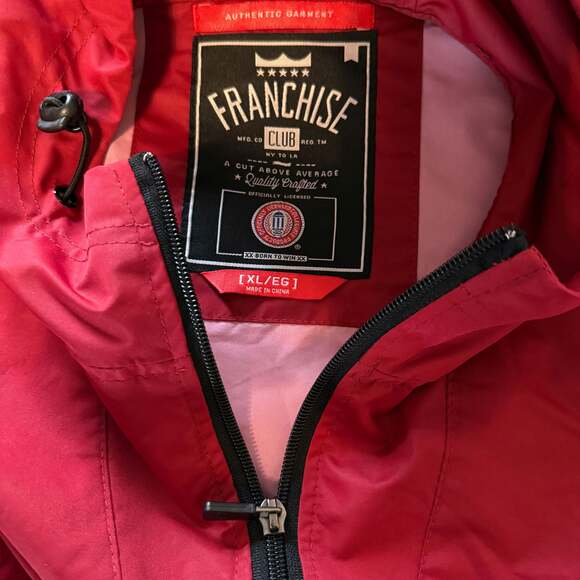 Alabama Crimson Tide Franchise Club 1/4 Zip Hooded Windbreaker Anorak Jacket XL - Picture 4 of 4